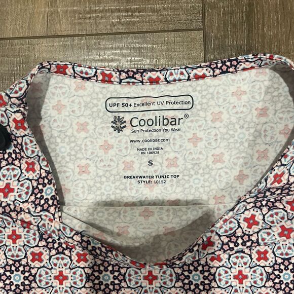 Coolibar Tunic T-Shirt Top Women Size S Sun Protection UPF 50+ Breakwater Beach - Picture 5 of 11
